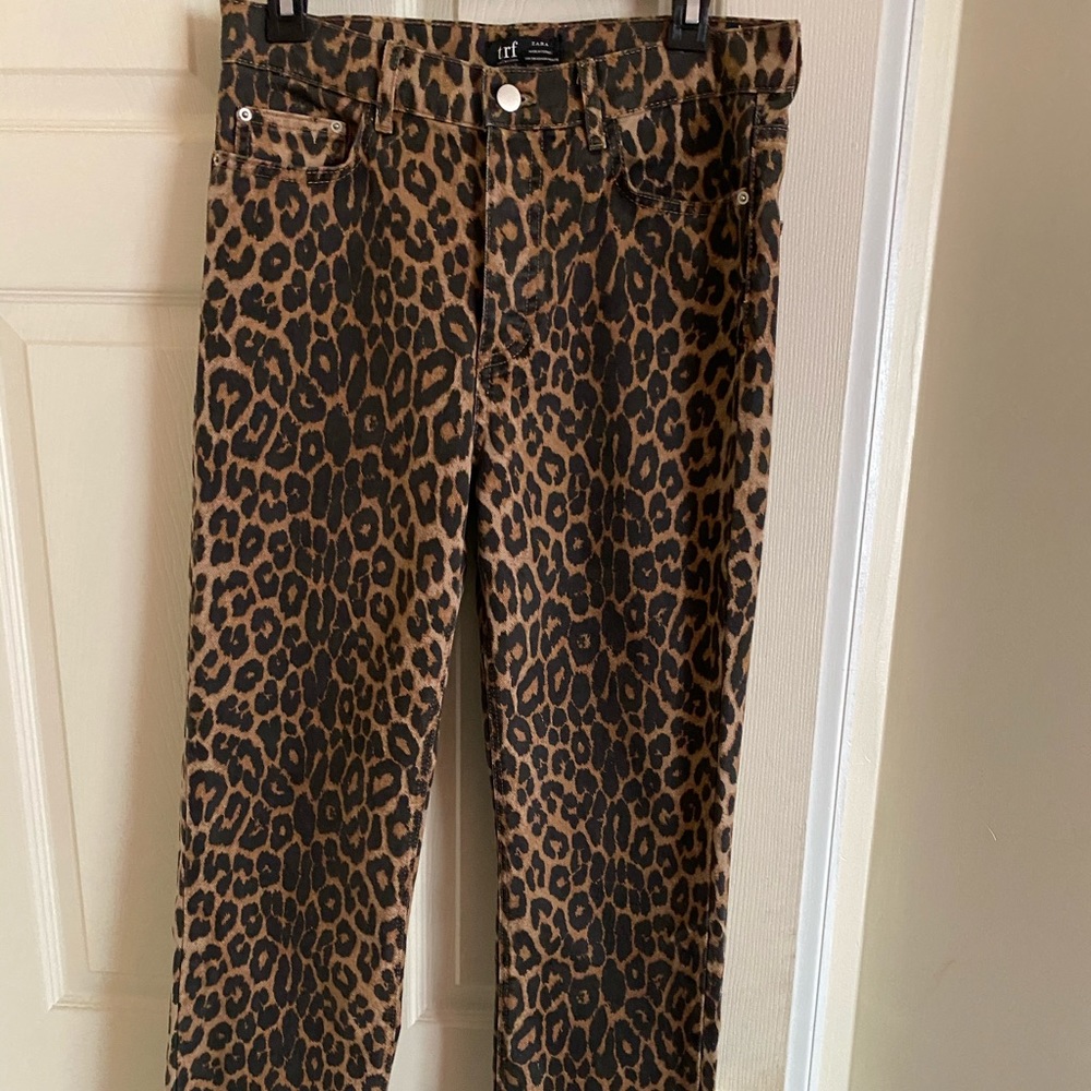 leopard print skinny jeans